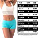 R RUXIA Women's Boyshort Panties Seamless Nylon Underwear Stretch Boxer Briefs 5 Pack