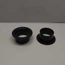 Hon&Guan 4 Flange, Dust Collection Fittings Dryer Vent Wall Plate Collection Fittings for Heating Cooling Ventilation Vent System-2PCS.