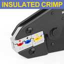 haisstronica Crimping Tool for Insulated Electrical Wire Connectors-AWG 22-10 Ratchet Crimper Tools-Racheting Wire Crimping Tools-Available for Insulated Connectors and Wire Terminal HS-9327