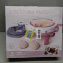 SENTRO Knitting Machine, 48 Needles Knitting Machine, Smart Knitting Loom Machine with Row Counter for Adults Beginners, Circular Double Knit Loom Crochet Knitting Machine Kit for Hat Socks (Pink12)