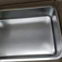 Kirecoo Large Stainless Steel Cat Litter Box Low Entry, Non-Stick