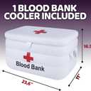 ArtCreativity Inflatable Cooler, Nurse Week Decorations, Hospital-Themed Drink & Snack Holder, Nurse Graduation Party Decorations, Halloween Party Decor 23" x 11" x 16.5"