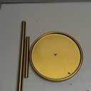 Paper Towel Holder Countertop, Standing Paper Roll Holder with Anti Slip Weighted Base, Stainless Steel Freestanding Paper Towel Holder for Kitchen, Gold