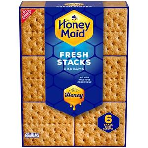 Honey Maid Fresh Stacks Graham Crackers, 12.2 oz (6 Stacks).6 packs BBD: 10/14/25