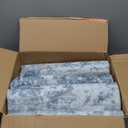 GarveeHome Modern Area Rug 6x9 Washable Rugs for Living Room Aesthetic, Large Abstract Non-Slip Low-Pile Indoor Blue Grey Printed Accent Carpet for Bedroom Dining Room Office, Blue/Grey