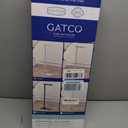 Gatco 1431C Modern Rectangle Base Freestanding Toilet Paper Holder, 21.25" Chrome with Weighted Base