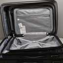 COOLIFE Expandable Suitcase PC ABS TSA Luggage 3 Piece Set Lock Spinner Carry on (gray)