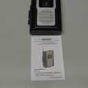 Jensen CR-100 Retro Portable AM/FM Radio Personal Cassette Player Compact Lightweight Design Stereo AM/FM Radio Cassette Player/Recorder & Built in Speaker (Black Series)