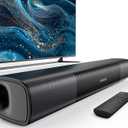 RIOWOIS Sound Bar for Smart TV, Bass Boost and Crisp Vocals,Bluetooth Soundbar for TV/PC/Gaming/Projectors,Optical/AUX/Wall Mount,17inch
