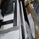 Homhedy Farmhouse Bathroom Storage Cabinet with 2 Doors, Toilet Paper Cabinet with Adjustable Shelves, Small Bathroom Cabinet for Kitchen/Laundry/Living Room, 11.8 x 23.6 x 31.5 Inches, Black