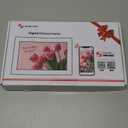 Frameo 10.1" Digital Picture Frame with 32GB Memory WiFi Electronic Photo Frame Wood 1280 x 800 IPS Touch Screen Auto-Rotate Slideshow Wall Mountable Share Photos/Video Remotely Anywhere