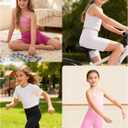 Ruisita Toddler Girls Biker Shorts Solid Bike Cartwheel Shorts Kids Under Dress Dance Safety Shorts (S)