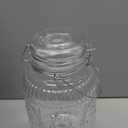 Kingrol 1 Gallon Glass Drink Dispenser with Lid and Spigot - Wide Mouth, Leak Proof Juice Pitcher- Vintage Beverage Dispenser for Party, Wedding, Picnic