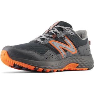 New Balance Men's 410 V8 Trail Running Shoe, Black/ Cayenne/ Shadow Grey, Size: 11 W