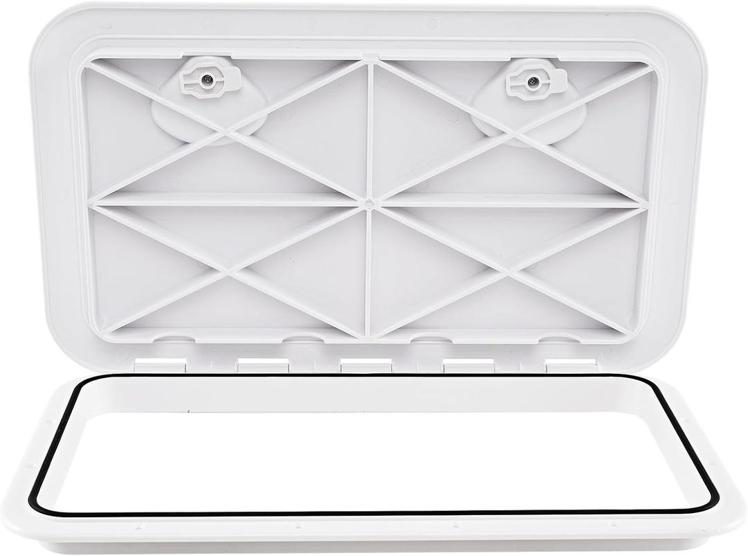 Goplus 24 x 14 Boat Hatch, Marine Deck Access Hatch w/ 180 Lid Hinge & Non-Slip Surface, All-Weather Rectangle Hatch Lid for Boat, Yacht, RV