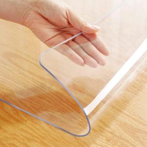 40x120 Inch Clear Plastic Tablecloth Long Wedding Buffet Table Dining Table Protector Conference Table Banquet Tabletop Protection Pad PVC Vinyl Polyester Rectangular Tablecloth Water Heat Resistant