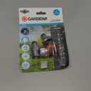 Gardena 39042-M | Heavy Duty 4 Piece Premium Metal Quick Connector Garden Hose Starter Set - Quick Connect Water Fittings and Accessories in Seconds. Includes Male and Female Leak Free adapters