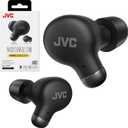 JVC Active Noise Cancelling True Wireless Earbuds - Bluetooth 5.3 with ANC - Comfortable Fit with S/M/L Silicon & Memory Foam Earpieces - IPX4 Water Resistant - 28 Hrs Playback - Compact Charging Case