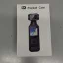 Body Camera 5K with External Microphone, Video & Audio Mini Vlog Camera with 270 Rotated Lens, Pocket Cam for Sport, Outdoor, Riding, Travel, 128GB Included