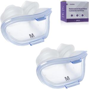 Replacement Nasal Pillow Cushion for ResMed AirFit P10, Compatible with Original Airfit P10 Frame, Reliable Seal & Soft Replacement Silicone CPAP Mask Cushion, 2-Pack, Medium