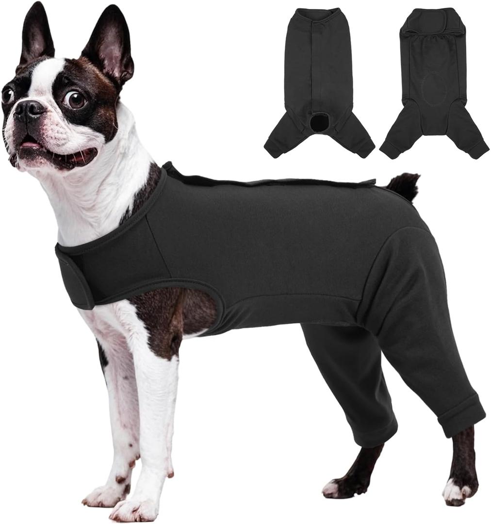 Kuoser Dog Surgery Suit for Back Legs, Dog Rear Leg Sleeve to Stop Licking, Female Spay Recovery Suit for Dogs After Surgery, Pet Puppy Surgical Pants Onesie for Abdomen Wounds Skin Disease Medium
