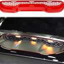 Korlot Engine Hood Vent Air Intake Moulding Cover Trim for 2021-2025 RAM 1500 TRX/RHO (Red)
