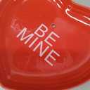 Lallisa Valentine 3 Tier Ceramic Cupcake Stand Pink Red Conversation Heart Porcelain Serving Tray Platter Tiered Dessert Stand Fruit Food Cupcake Tray Valentine Party Supplies for Couple Sweet Gift,Valentine Hearts