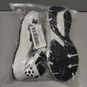 Men's Slip Resistant Trail Running Shoes - Supportive Athletic Shoes for Outdoor Fitness Walking, Road Running and Gym Training (5, Black White Light)