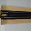 Black Shower Curtain Rod Tension 30 to 80 Inch,1 Inch Diameter Adjustable Tension Curtain Rod No Drilling,Shower Rods for Bathroom,No Rust