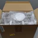 Irenare 24 Pcs 16 oz Plastic Jars with Lids Clear Plastic Containers Wide Mouth Food Mason Jars Airtight Storage Containers for Cake, Dried Fruit, Honey, Nuts, Carft, Scrub Cream(White Lids)