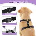 Lukovee Dog Seat Belt for Car, Adjustable Dog Car Harness for Large Medium Small Dogs, Soft Padded & Breathable Mesh Dog Seatbelt with Car Strap and Carabiner (Purple,S)