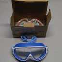 Vvinca Swim Goggles, Kids Goggles with Earplugs& Nose Clip Wide View Anti-Fog/UV Swimming Goggles for Age 3-15 Boys Girls