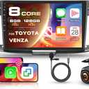 8 Core 6G 128G for Honda Accord 2013 2014 2015 Radio Android 9 Inch Touchscreen Wireless Carplay Android Auto, Driauto Car Stereo for Honda Upgrade Bluetooth DSP GPS Navigation WiFi FM/RDS Backup Cam