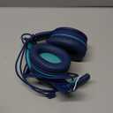 ELECDER i45 On-Ear Headphones with Microphone - Foldable Stereo Bass, Portable Wired Headphones with No-Tangle 1.5M Cord, 3.5MM Jack for School/Kids/Teens/Smartphones/Travel/Tablet - Blue