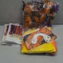 Hungdao 4ft Halloween Inflatable Pumpkin Duck Halloween Golf Cart Decorations Kit PVC Blow Ups Duck Tinsel Garlands Tinsel Streamers Fan Flag, Reusable Outdoor Pool Floats Decoration for Parade Yard