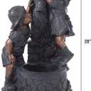 Go Yard Boy and Girl Water Outdoor Fountain