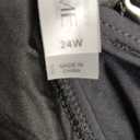 Plus Size Two Piece Swimsuits - Women High Waisted Bikini Scoop Neck Bathing Suit Swimwear (Black, 24W)