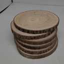 Wood Slices 6 Pack 9-10.5 Inch Large Wood Rounds Natural Wood Slices for Centerpieces, Weddings & Baby Showers, Table Decorations, Crafts, DIY, Arts
