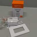 Amazon Basics Smart Dimmer Switch, Single Pole, Works with Alexa Only, 2.4 GHz Wi-Fi, No Hub Required, White