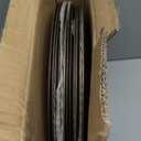 ZEAYEA 12 Pack Gold Charger Plates, 13 Inch Plastic Round Dinner Charger Plates for Wedding Party, Elegant Tabletop Decor