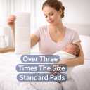 Vakly Postpartum Pads 6" x 17" (50 Pack) – Large Absorbent Maternity Pad Liners for Overnight Leak Protection, Incontinence Booster Pads with Adhesive