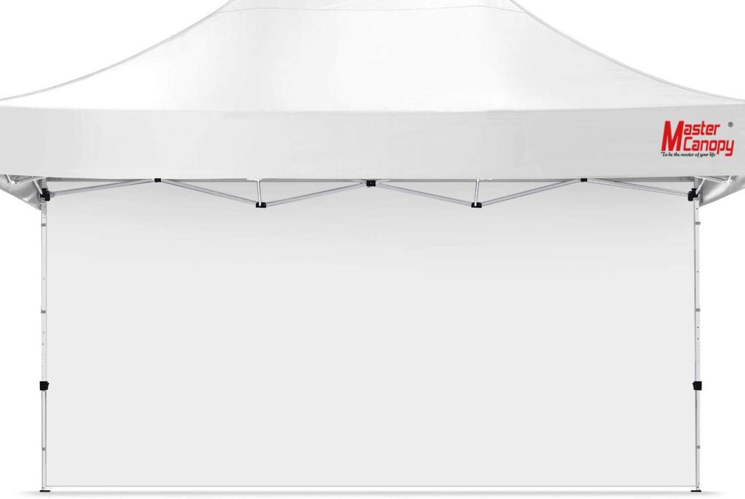 MASTERCANOPY 10x15ft SunWall Instant Canopy SideWall for Pop Up Canopy Tent Gazebos, UV Protection Sidewall Only, Spliceable (1 Pack, White)