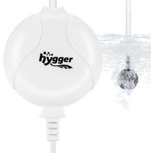 hygger Quiet Aquarium Air Pump 1.5 Watt Energy Saving Mini Oxygen Pump for 1-15 Gallon Fish Tank with Accessories White