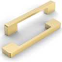 KNOKLOCK 8 Pack 5 Inch(128mm) Kitchen Cabinet Handles Brushed Gold Cabinet Pulls Kitchen Cabinet Hardware Drawer Pulls for Cupboard Wardrobe