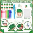 Kosiz 30 Set/90 Pcs Teacher Appreciation Gifts Bulk Plant Pot Notepad Sticky Notes with Pen Organza Bag End of Year Teacher Gifts from Students Thank You Presents for Office School Classroom Supplies