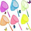 Shindel 6 Pack Bug Catcher for Kids, Kids Telescopic Butterfly Fishirng Nets, Extendable 32 Inch, for Outdoor Exploration, Science Projects, Bug Hunting, Fish Insect Ladybird