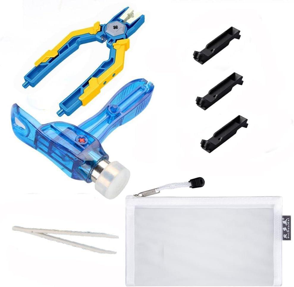 Building Blocks Separator Tool Kit Brick Tools Technic Blocks Tool Set Including 1 Multi-Functional Hammer1 Pliers1 Tweezers 8 Brick Separator