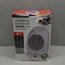 Optimus H-1382 Portable Oscillating Fan Heater with Thermostat