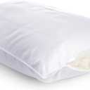 | 100% Cotton Replacement Pillow Shell | DIY Pillow Casing | Empty Pillow Cover for Custom Filling | Sew-to Close Design | 400TC, Standard, Solid White 20x26" (Pack of 1)