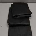 Hleelomi 3 Pack 40-inch Suit Bag Garment Bag for Travel and Storage, Garment Bags for Hanging Clothes with Zipper and Visible Transparent Window, Black